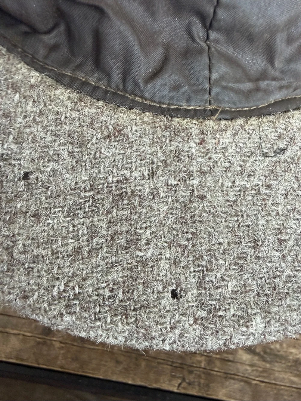 Harris tweed Wool Blend Gray Cap